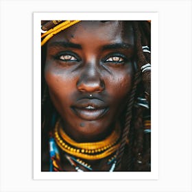 African Tribal Woman Art Print