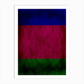 Kuban Peoples Republic Flag Texture Art Print