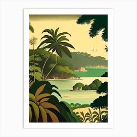 San Andres Island Colombia Rousseau Inspired Tropical Destination Art Print