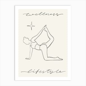 Yoga Lifestyle Illustration 1 Art Print