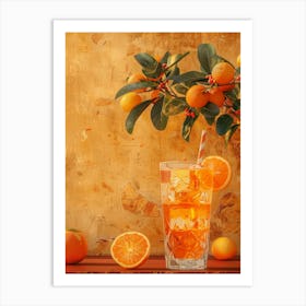 Orange Juice In A Glass 3 Art Print