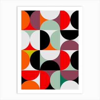 Mid Century Pastel 1 Art Print