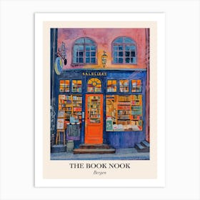 Bergen Book Nook Bookshop 4 Poster Art Print