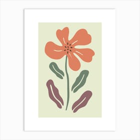 Abstract Flower Print Art Print