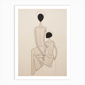 'Two Women' Art Print