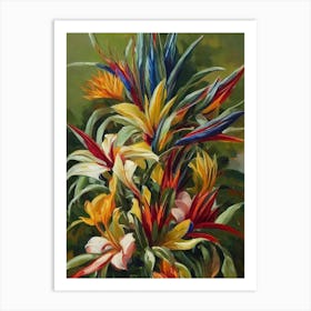 Bird Of Paradise Painting 3 Flower Art Print