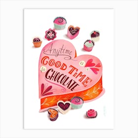 Anytime Chocolate Box Art Print