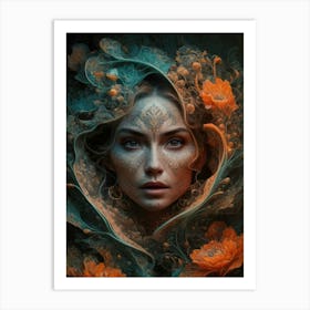 Portrait Of A Woman 55 Art Print