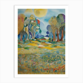 Landscape With Trees 8 Art Print