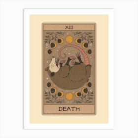 Death - Possum Tarot Art Print