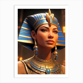 Cleopatra Portrait Artwork 15 Art Print