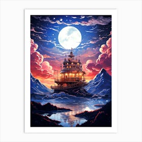 House In The Sky Art Print