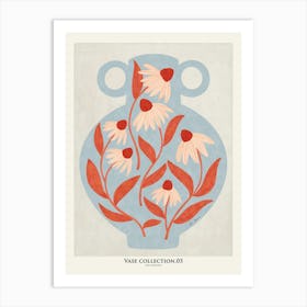 Vase and daisies Collection V Art Print