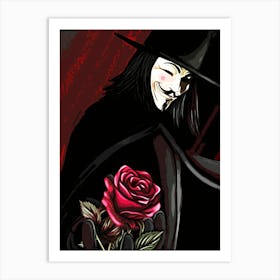 V For Vendetta movie 3 Art Print