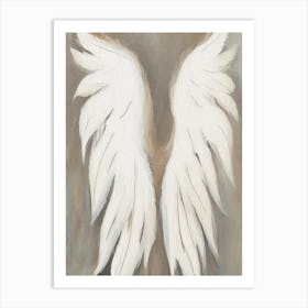 Angel Wings 1, Symbol Abstract Painting Art Print