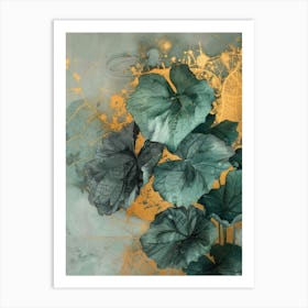 'Green Leaves' 1 Art Print