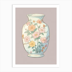 Vase With Flowers 1 Art Print