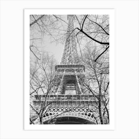Tour Eiffel In Winter Art Print