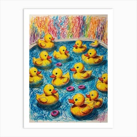 Rubber Ducks 2 Art Print