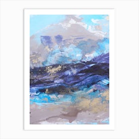  Blue Ocean Abstract Painting 2 Art Print