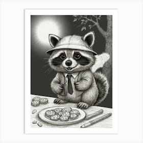 Raccoon 7 Art Print