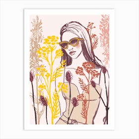 Wild Girl Art Print