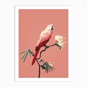 Minimalist Parrot 2 Illustration Art Print