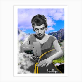 La couturière de route Art Print