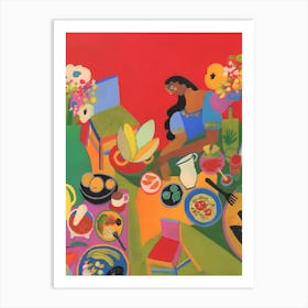 Mexican Table Art Print