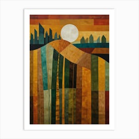 Sunset On The Hill Art Print