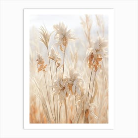 Boho Dried Flowers Kangaroo Paw 1 Art Print