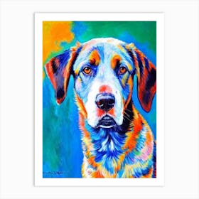 Beauceron Fauvist Style Dog Art Print