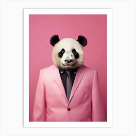 Preppy panda Art Print