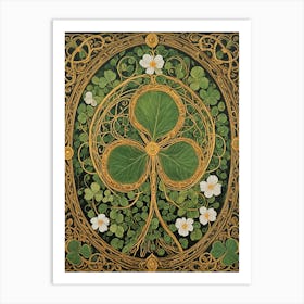 Irish Shamrocks Art Print