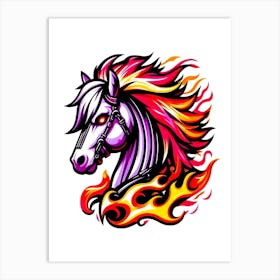 Creative Horse Beauty Illustration Nr 108 Art Print