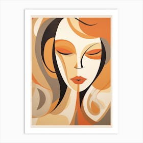 Woman'S Face 5 Art Print