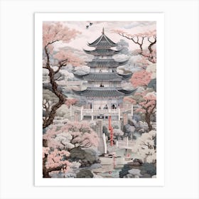 Silver Pavilion Kyoto Japan Art Print