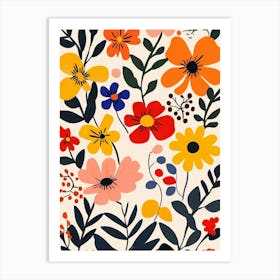 Floral Wallpaper 2 Art Print