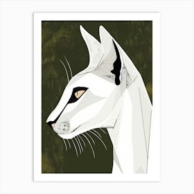 White Cat 17 Art Print