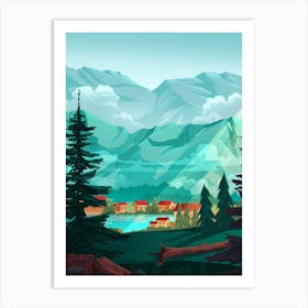 Mountains in Georgia Art Print