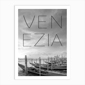 Venice Gondolas And Santa Maria Della Salute 1 Art Print
