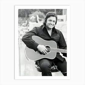 Country Singer Songwriter Johnny Cash Art Print