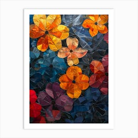 Flowers From Recycled Materials Art Print