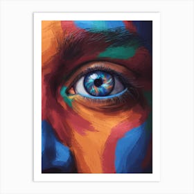 Colorful Eye Art Print