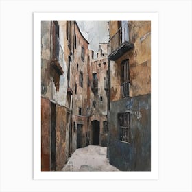 Kitsch Barcelona Painting 1 Art Print