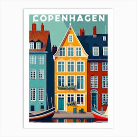 Copenhagen Nyhavn Denmark Travel Art Print