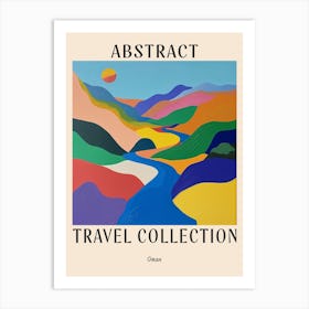 Abstract Travel Collection Poster Oman 1 Art Print