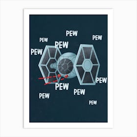 Pew Star Wars Art Print