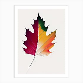 Maple Leaf Abstract 4 Art Print
