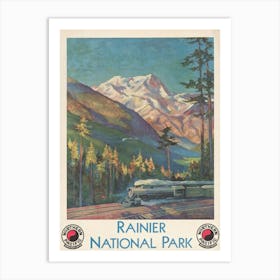 Rainier National Park (1920) Art Print